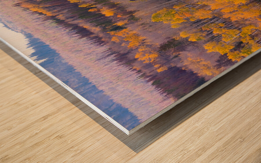 Rocky Mountain Autumn View Wood print