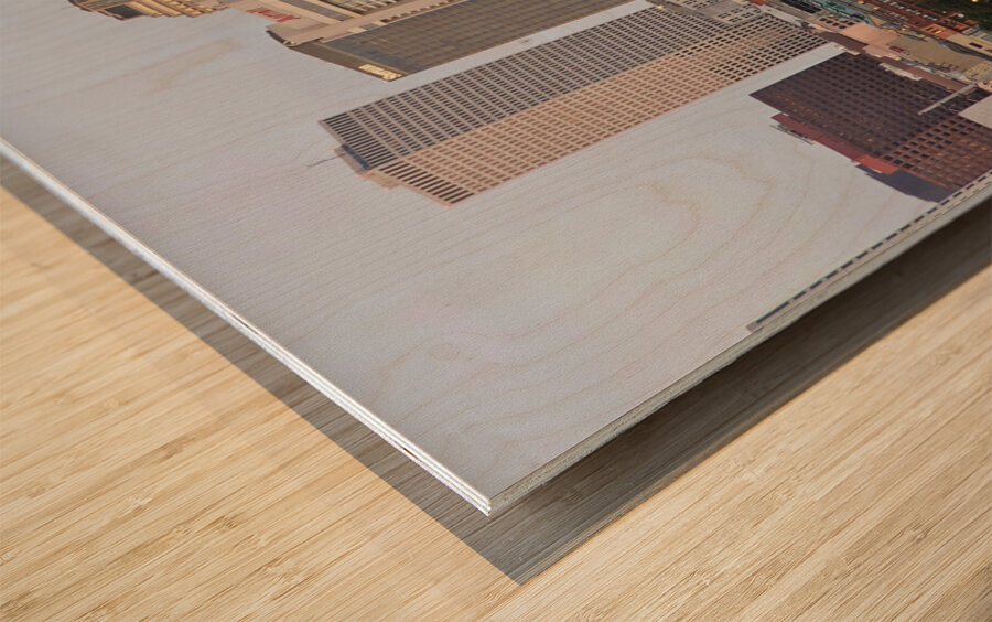 New Orleans Cityscape   Where Skyscrapers Meet Sassy Steamboats Wood print