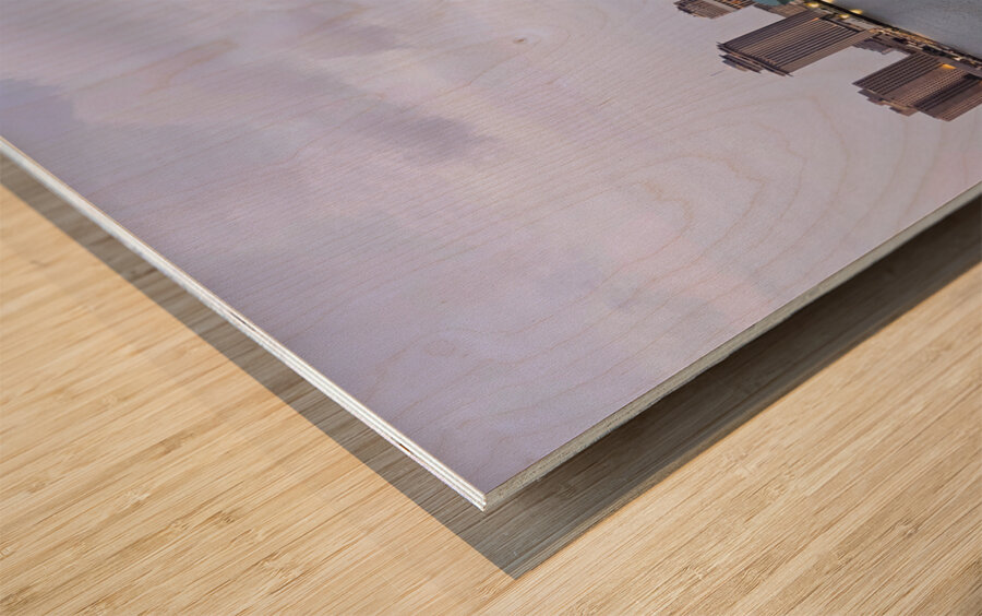 New Orleans Skyline Where the River is Calm and the Jazz Never Sleeps Impression sur bois