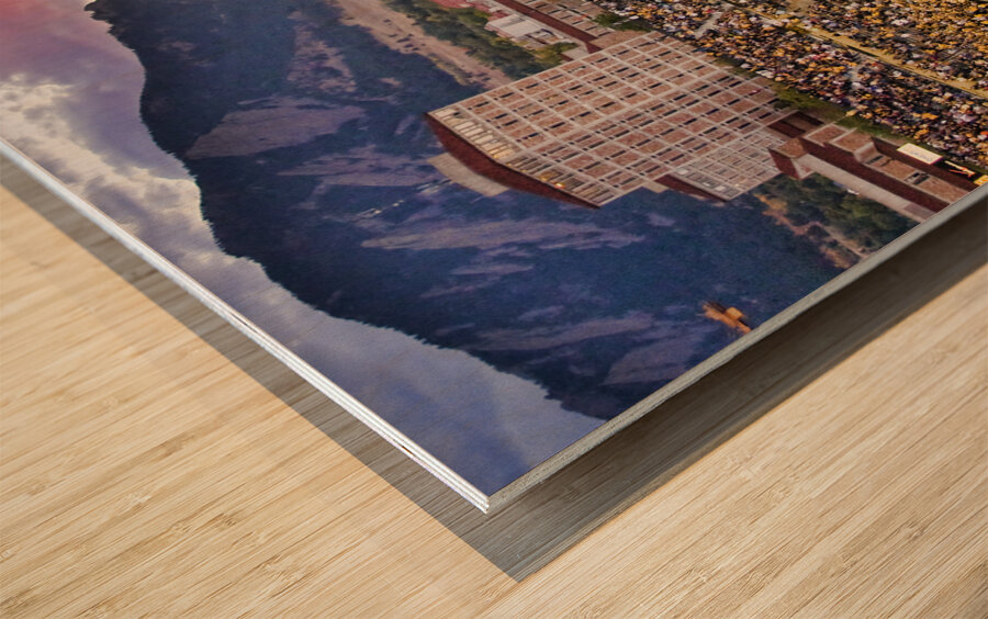 University of Colorado Boulder Go Buffs Wood print