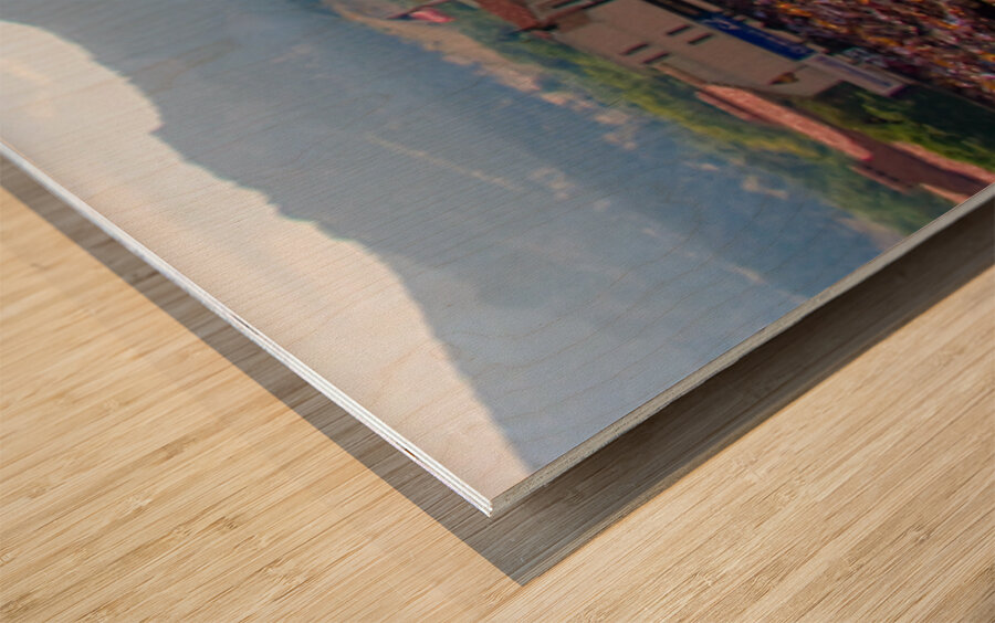 University of Colorado Boulder Folsom Field Long  Panorama Impression sur bois