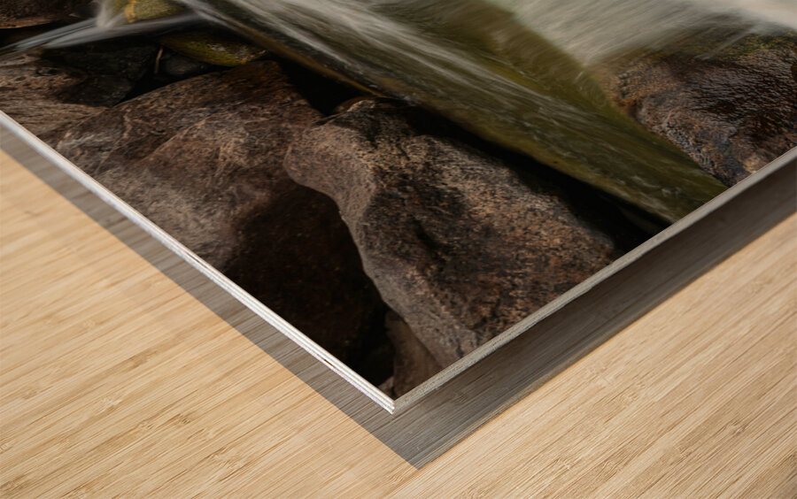 Boulder Creek Splashdown Wood print