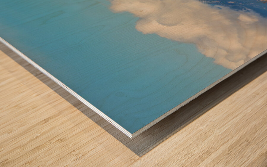 Boulder Colorado Front Range Cloud Pile On Wood print