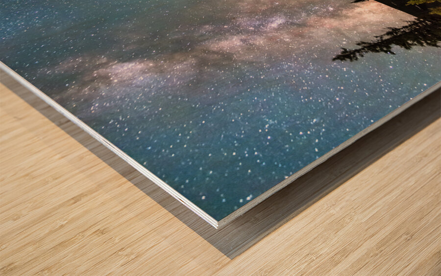 Milky Way Magic Above Longs Lake and the Indian Peaks Wood print