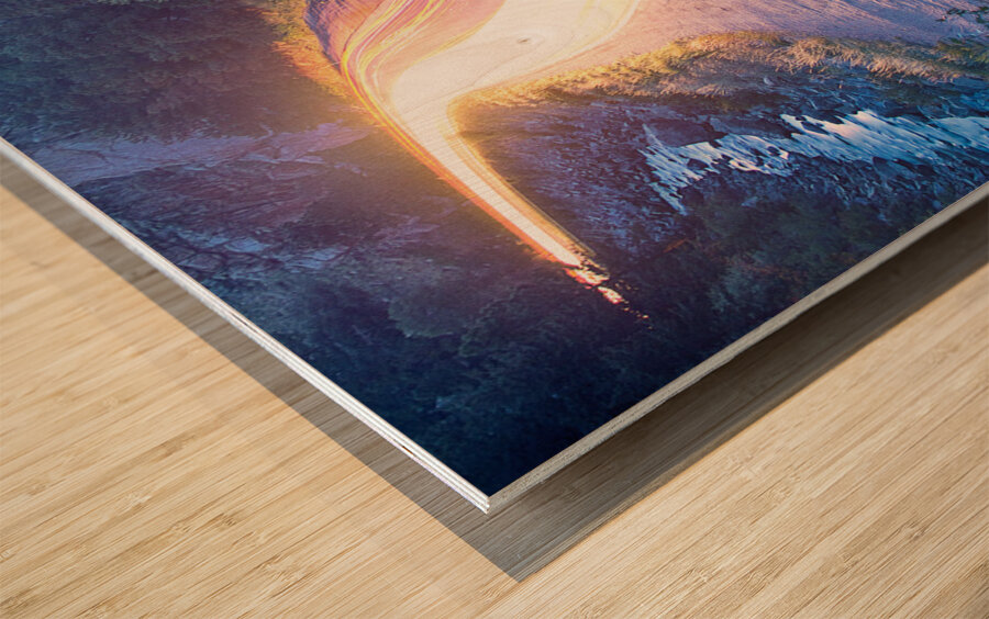 Boulder County Colorado Blazing Canyon View Impression sur bois