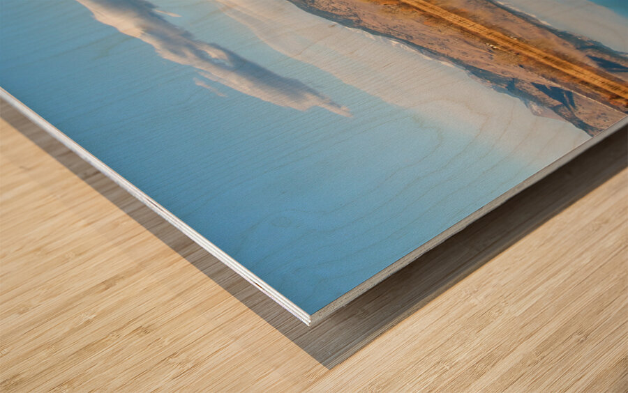 Colorado Rocky Mountain Lake Reflection View Wood print