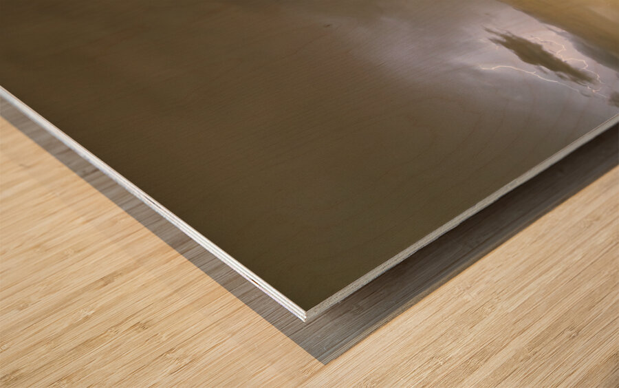 Longmont to the left Boulder to the Right Wood print