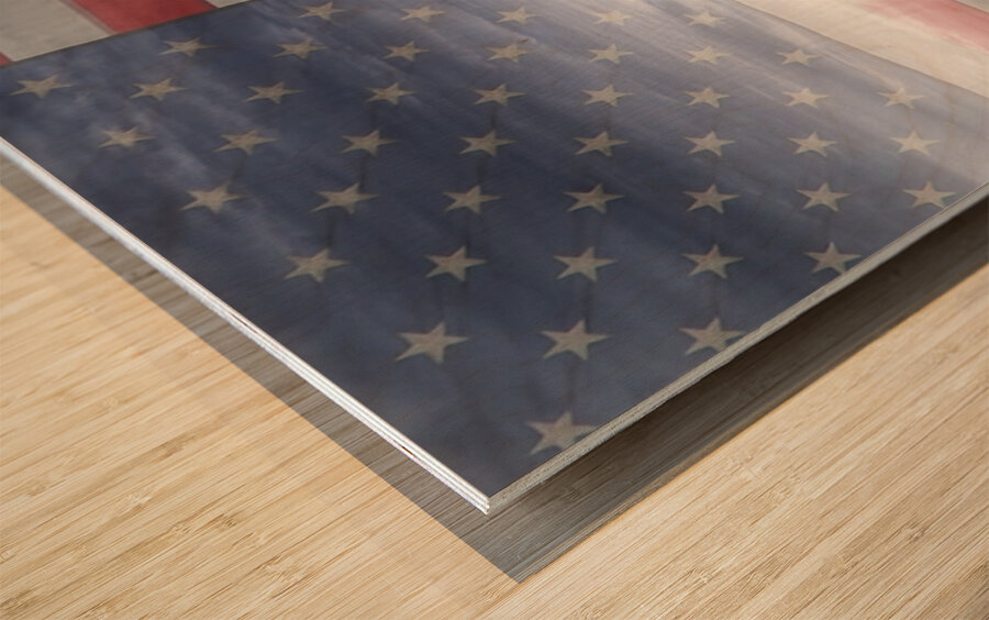 Rustic America Wood print