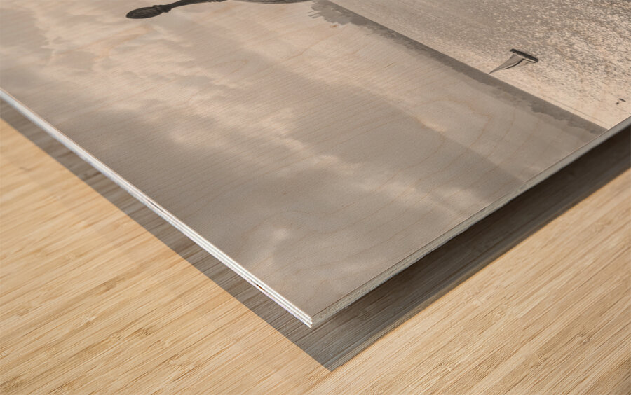 Timeless Scene Unfolds in San Juan Puerto Rico Wood print