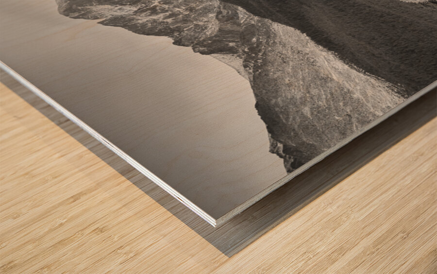 Colorado Americas Playground In Black and White Wood print