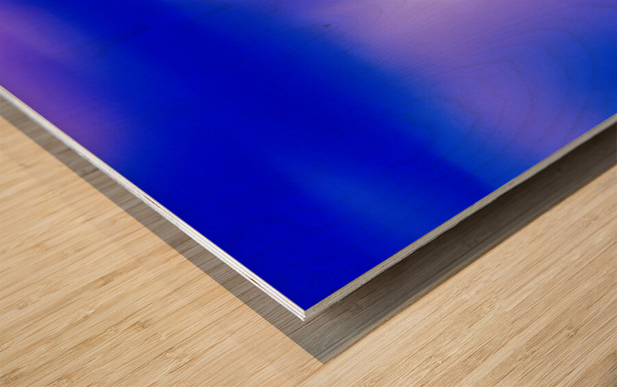 Arizona Blue Hour Desert Storm Impression sur bois