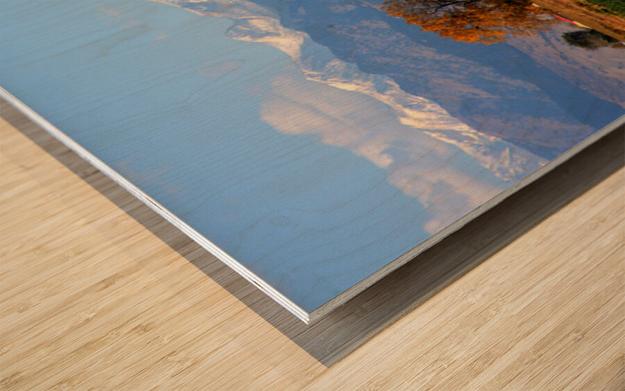 Boulder County Colorado landscape Red Road Autumn View Wood print