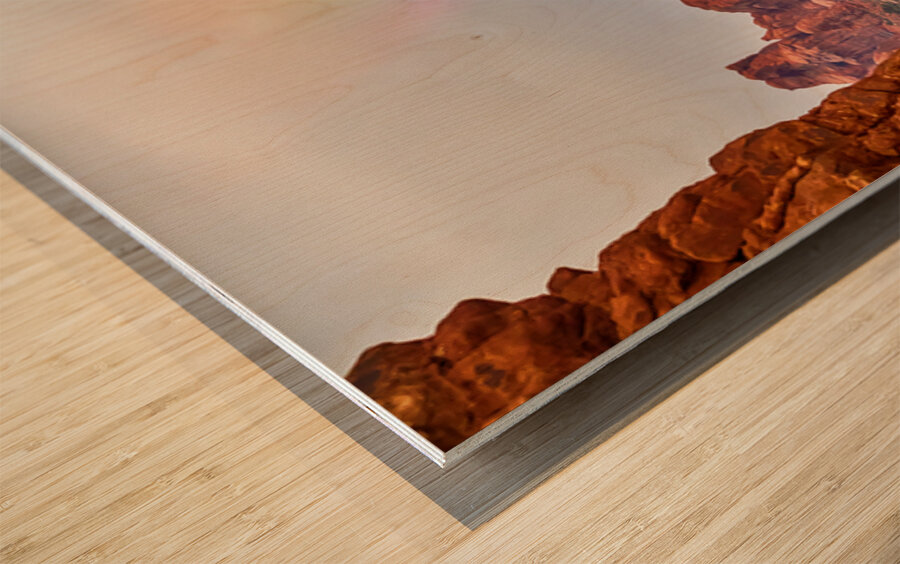 A Poetic Journey   Rainbow Over Arches National Park Wood print