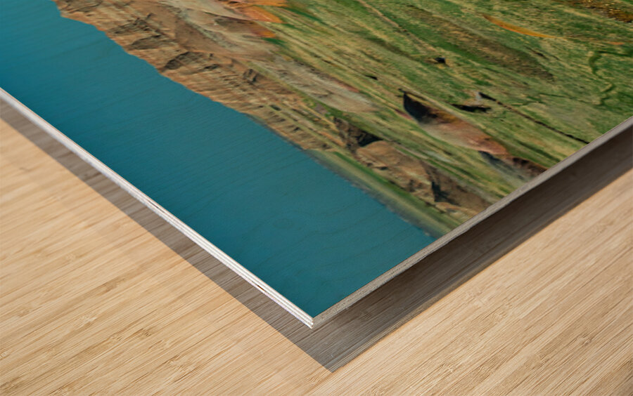 Colorful Layers   Geologic Splendor at Badlands Overlook Wood print