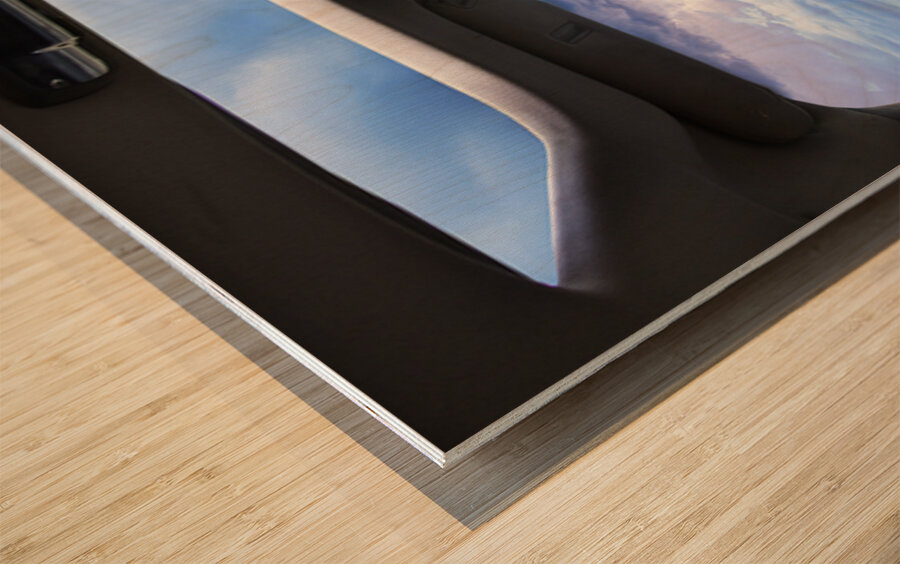 Storm Chaser View Through the Windshield and Sunroof Wood print