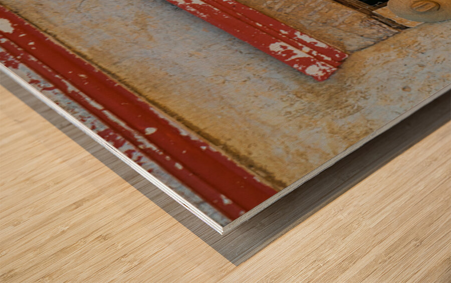 Rustic Mexican Shop Entrance With Traditional Hats Impression sur bois