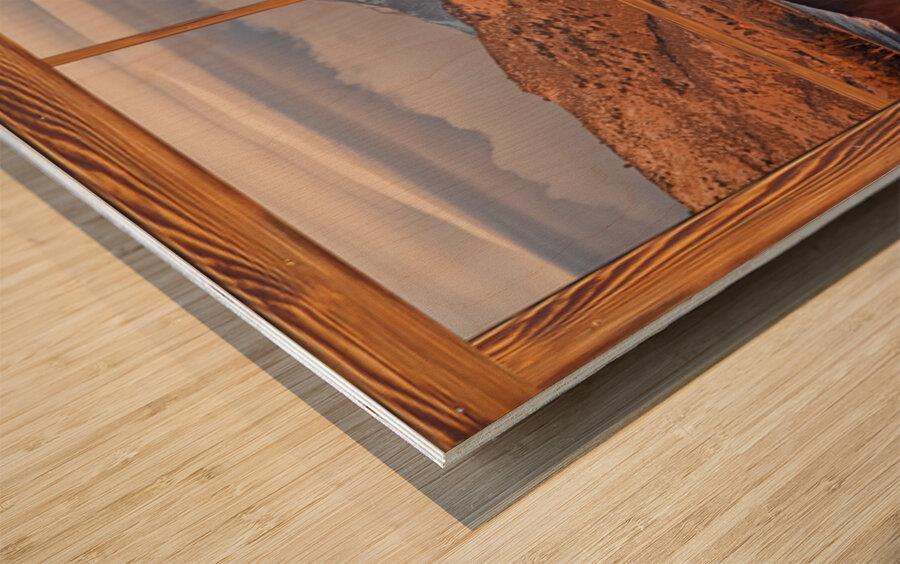 Wild Horses Mountain Window View Fine Art Landscape Wood print