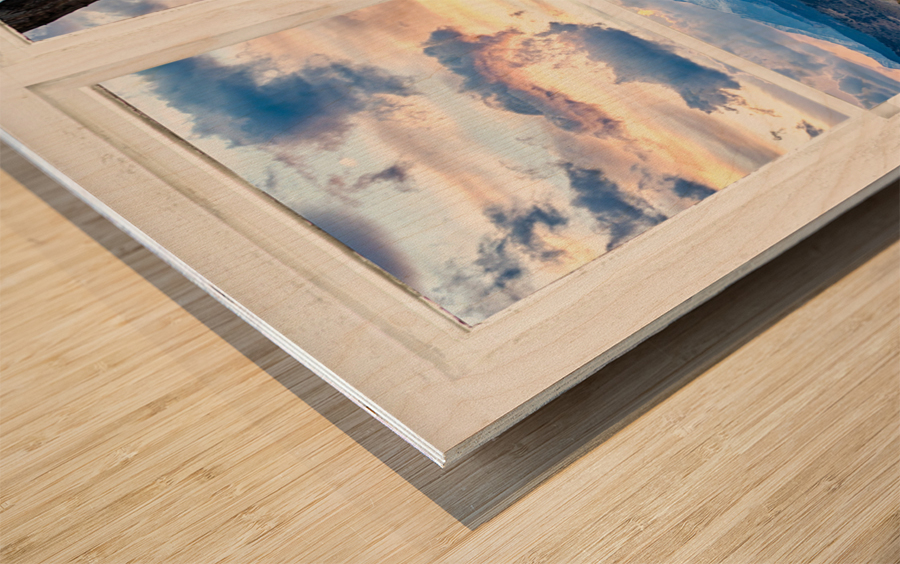 Colorado Rocky Mountain Lake Autumn White Window Wood print