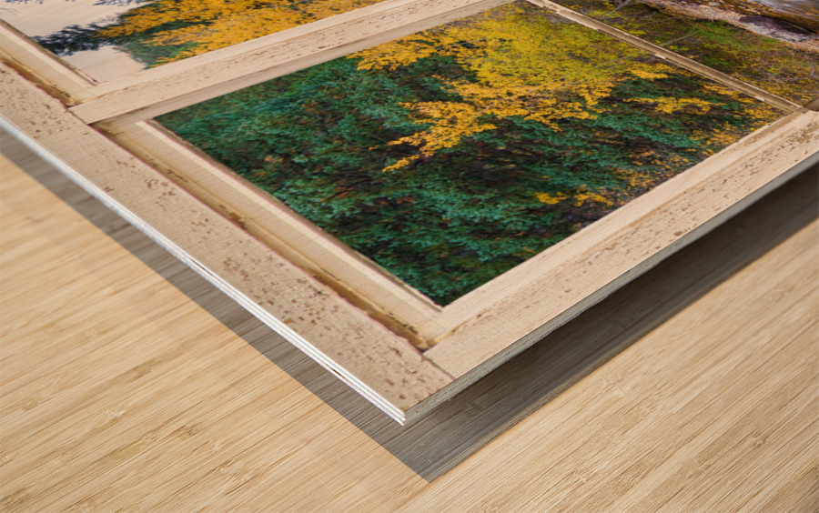 Happy Place Picture Window Frame Fine Art  Wood print