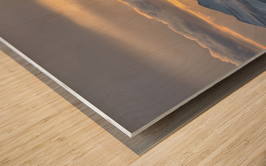 Colorado Front Range Panorama Gold Impression sur bois