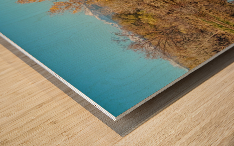 Autumn CO Twin Peaks Golden Ponds Reflections Impression sur bois