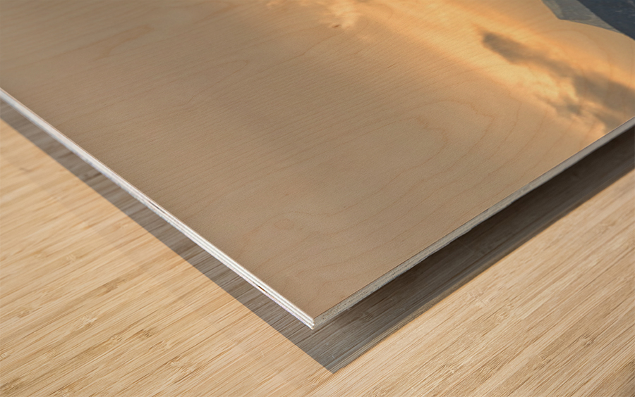 Twin Peaks Panorama View Agriculture Plains Wood print