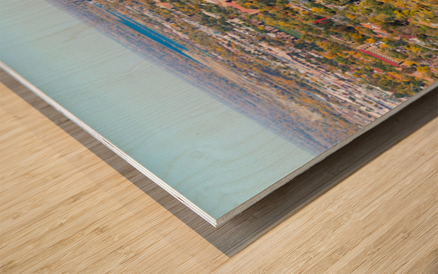 Colorado University Boulder Fall Panoramic Wood print