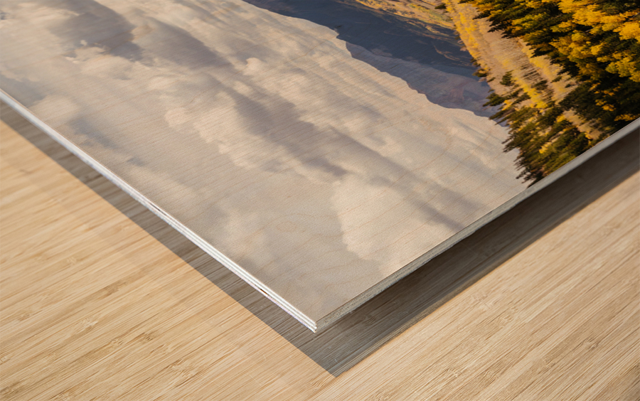 Autumn Season View Sneffles Ten Peak Wood print