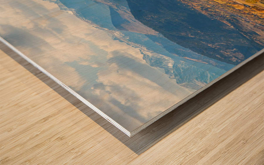 Boulder Colorado Autumn Scenic View Impression sur bois