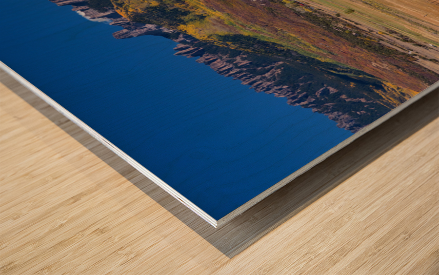 Courthouse Mountains Chimney Rock Peak Impression sur bois