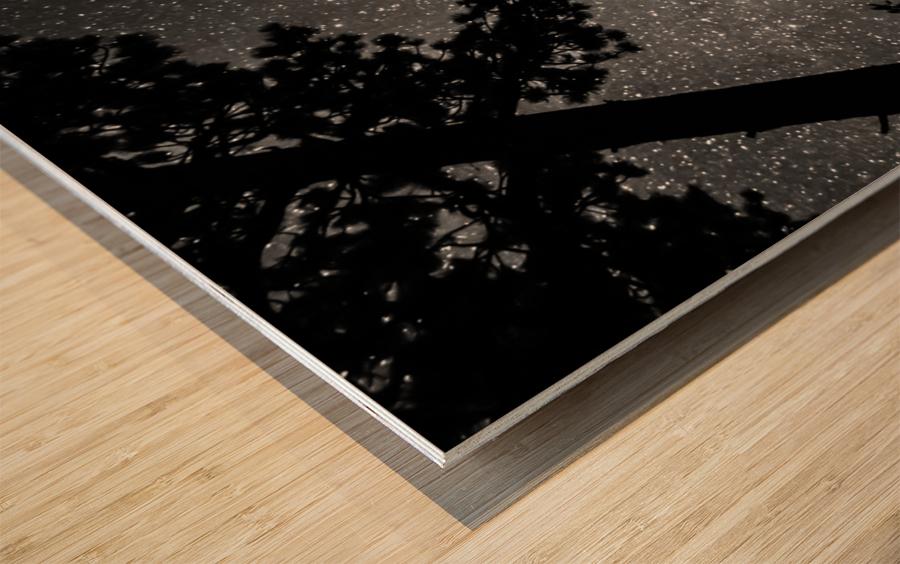 Dark Stellar Universe Deep Into The Night Wood print