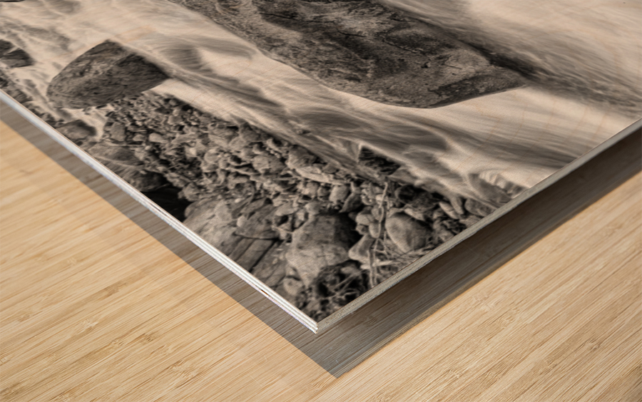 Fishermans View in Black and White Wood print