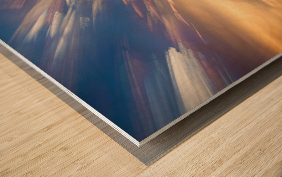 Sunset From Another Planet Wood print