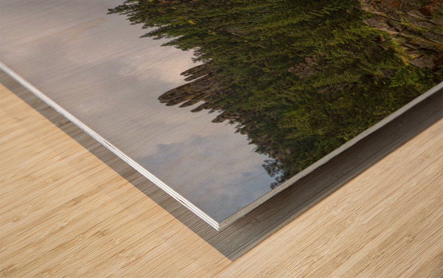 Getting Lost In A Canyon Creek Impression sur bois