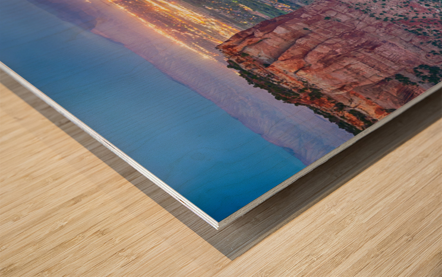 Colorado National  Monument City Lights Impression sur bois