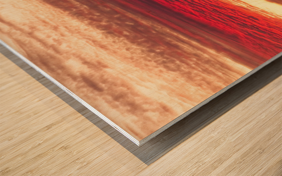 Tequila Sunrise Landscape Wood print