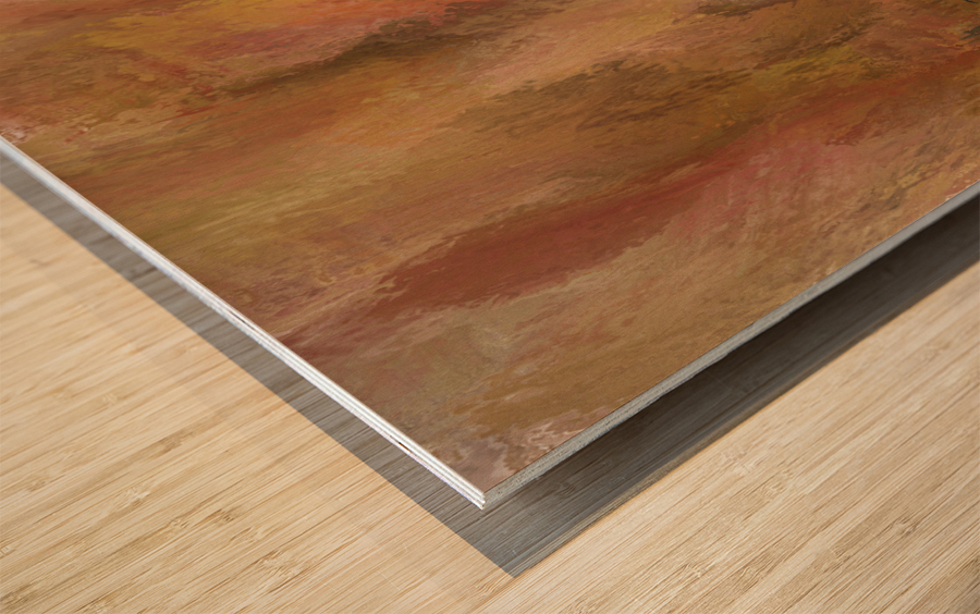 Buffalo Calf Tender Moment Impression sur bois