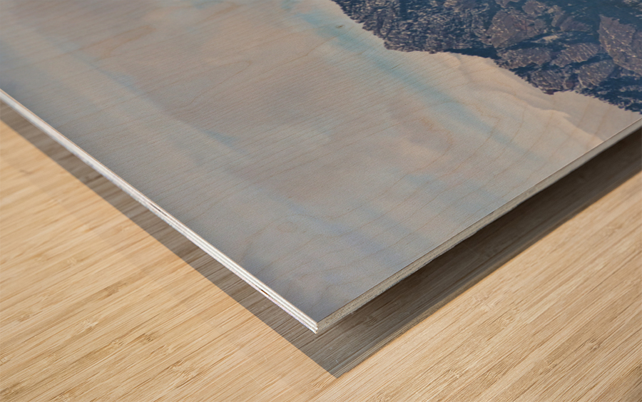 Flatirons Longs Peak Winter Panorama Wood print