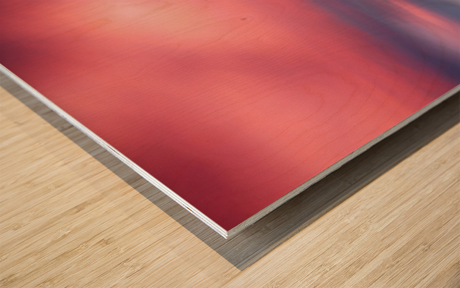 Garden Gods Sunset Sky Portrait Impression sur bois