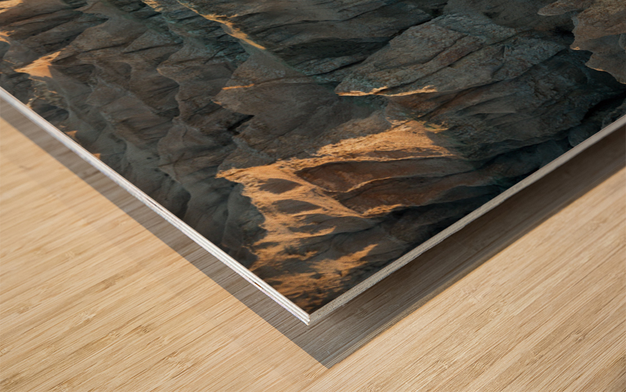 A Tapestry of Textures - Exploring the Badlands Wood print