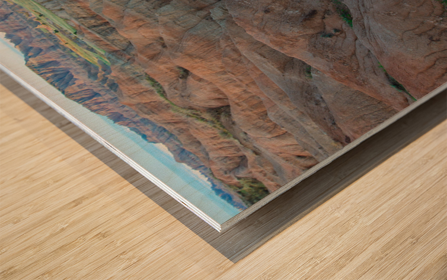 Captivating Badlands - A Nature Landscape Beckoning Exploration Wood print