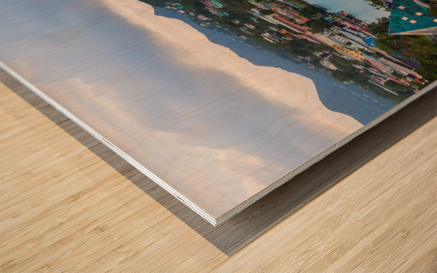 Saint Lucia Castries Panorama Part 1 Impression sur bois