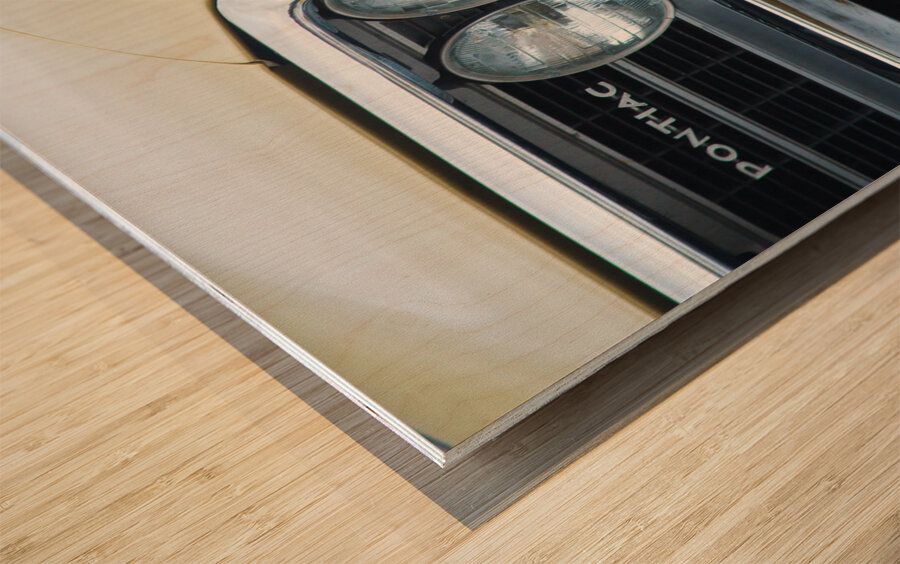 Pontiac Firebird Gold 1967 Wood print