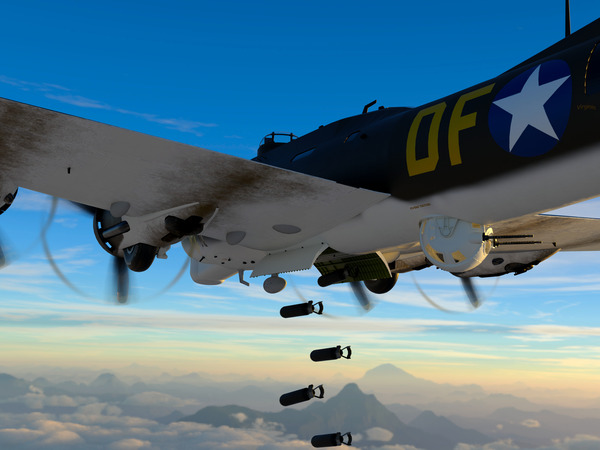 Boeing B-17 Flying Fortress Bomb Drop Digital Download