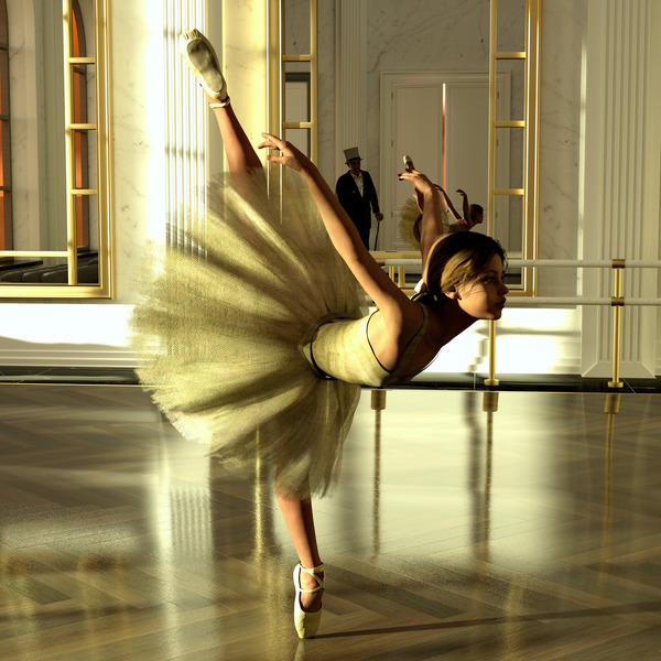 Ballet Practice - Degas Little Dancer Tribute Digital Download