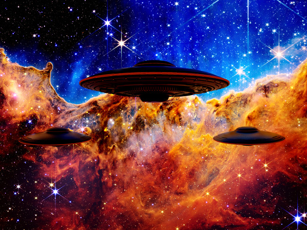 Carina Nebula James Webb Telescope UFO  Digital Download