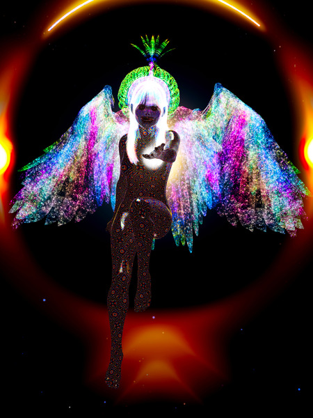 Psychedelic Ayahuasca Angel - DMT Journey Digital Download