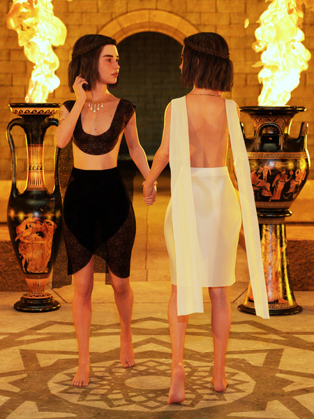 Yin and Yang as Twin Women Digital Download