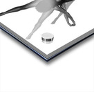 Yoga Couple Star Position BW Pose Acrylic print