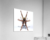 Yoga Couple Star Position Pose Acrylic Print